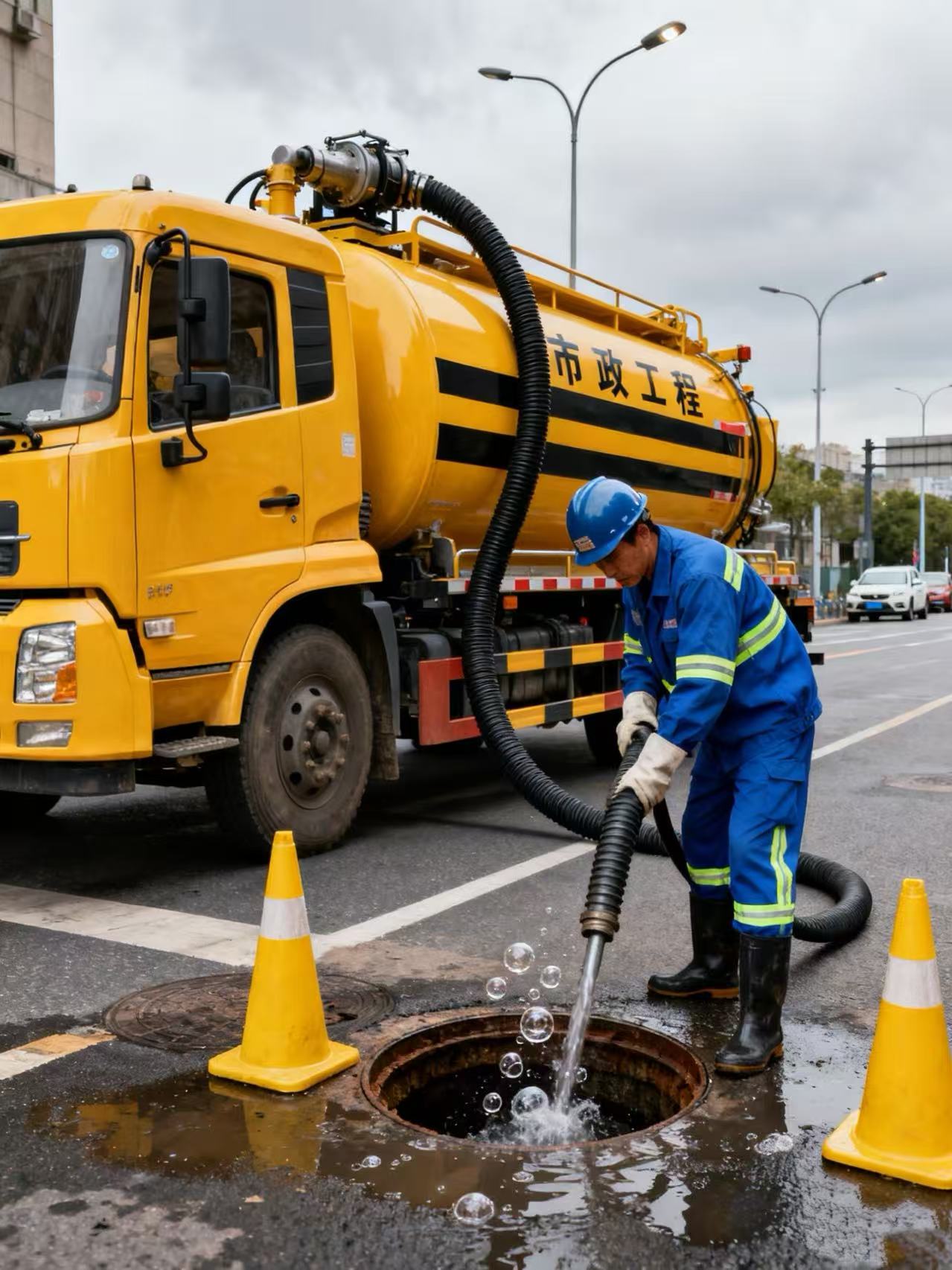 排污管道疏通服务 - 解决管道堵塞污水反水问题 - 专业管道清淤化粪池清理